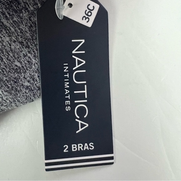 Nautica Women’s Bras Sz 36C Lot/2 Hidden Wire Lounge Bras Multi Color Underwire - Picture 5 of 9
